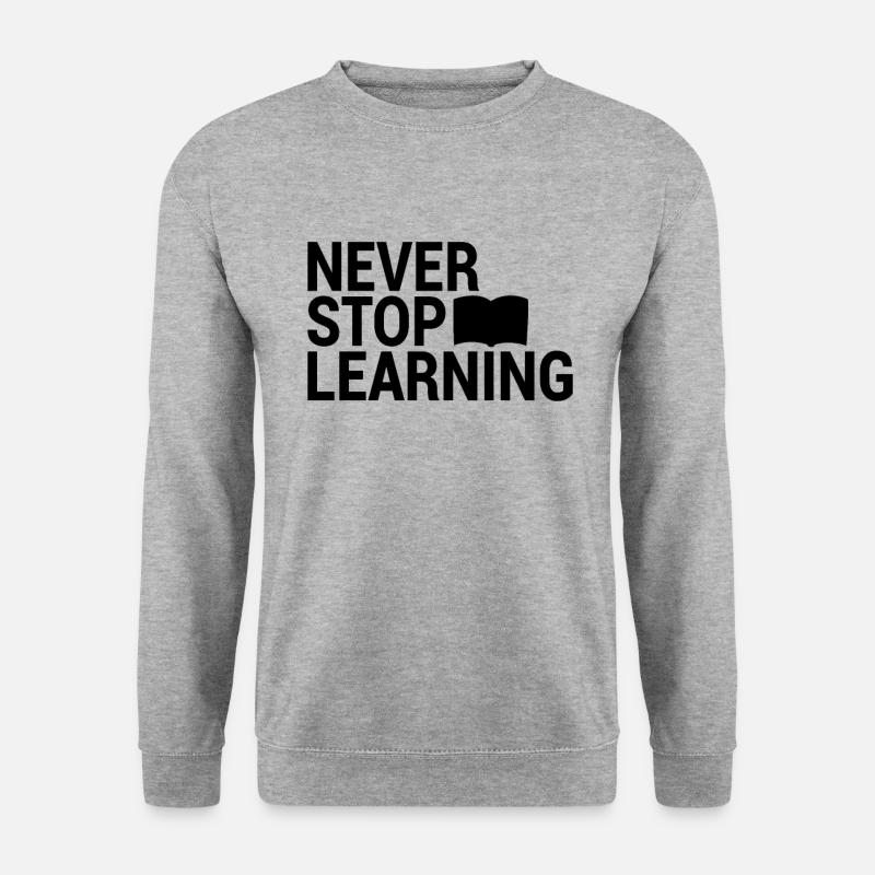 Learning Saying - Unisex Sweatshirt - salt & pepper
