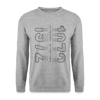 Finest Millésime 1972 Année de naissance 1972 Anniversaire - Sweat-shirt Unisexe - gris chiné - Devant - Alina (178cm) & Michal (187cm)