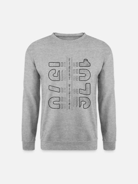 Finest Vintage 1976 Geburtsjahr 1976 Geburtstag - Unisex Pullover - Weißgrau meliert