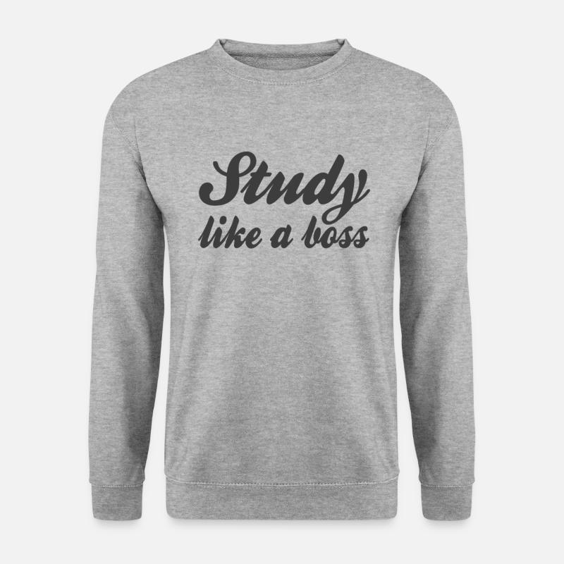 Studieren Spruch - Unisex Pullover - Weißgrau meliert