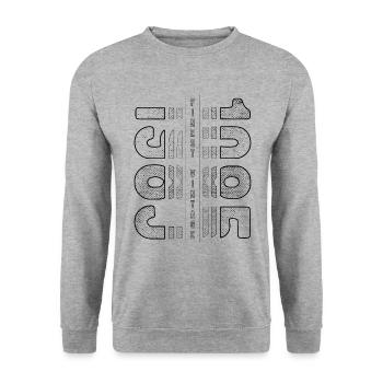 Finest Millésime 1985 Année de naissance 1985 Anniversaire - Sweat-shirt Unisexe - gris chiné - Devant - Alina (178cm) & Michal (187cm)