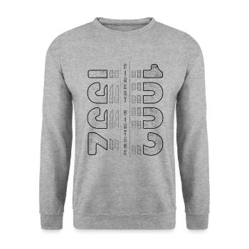 Finest Vintage 1992 Year of birth 1992 Birthday - Unisex Sweatshirt - salt & pepper - Front - Alina (178cm) & Michal (187cm)