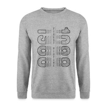 Finest Vintage 1988 Geburtsjahr 1988 Geburtstag - Unisex Pullover - Weißgrau meliert - Vorne - Alina (178cm) & Michal (187cm)