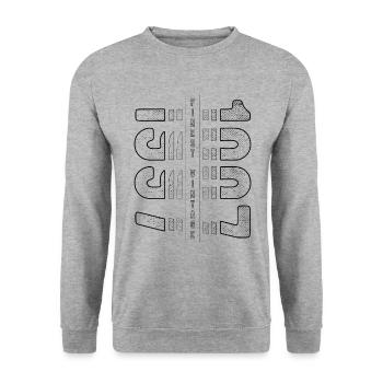 Finest Millésime 1997 Année de naissance 1997 Anniversaire - Sweat-shirt Unisexe - gris chiné - Devant - Alina (178cm) & Michal (187cm)