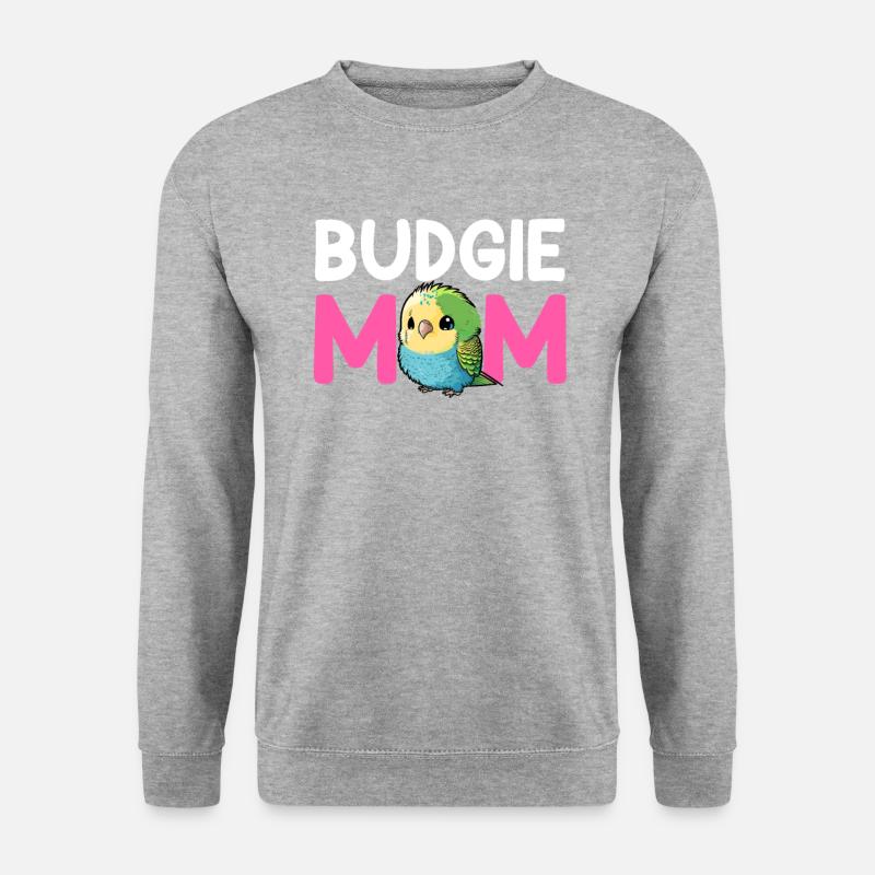 budgerigar parakeet, budgie - Unisex Sweatshirt - salt & pepper