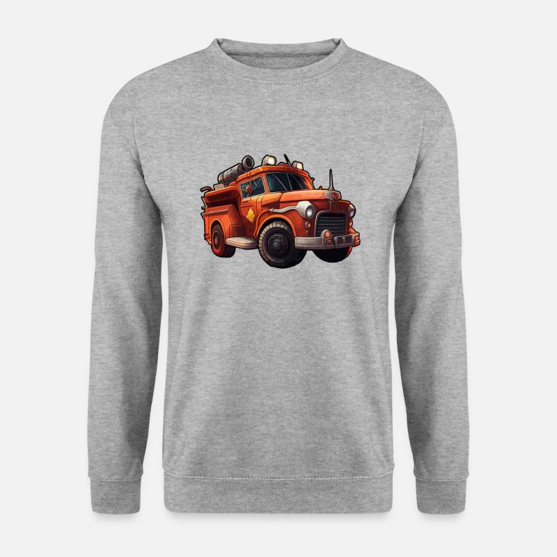Fire engine fire brigade - Unisex Sweatshirt - salt & pepper