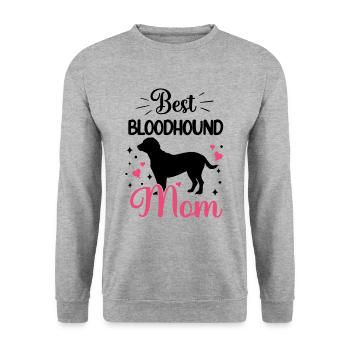 Meilleure maman de chien de sudation hanovrienne - Sweat-shirt Unisexe - gris chiné - Devant - Alina (178cm) & Michal (187cm)