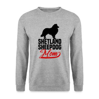 Shetland Sheepdog Sheltie Mom - Unisex Sweatshirt - salt & pepper - Front - Alina (178cm) & Michal (187cm)