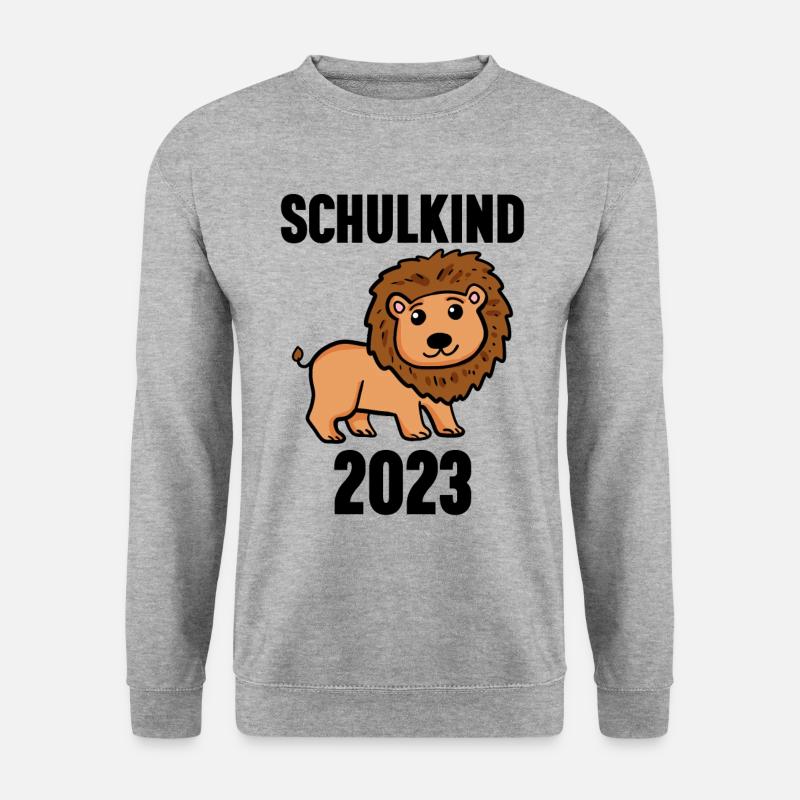 Schuldkind Einschulung 2023 - Unisex Pullover - Weißgrau meliert