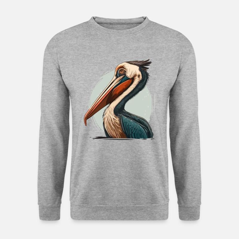 Pelikan - Unisex Pullover - Weißgrau meliert