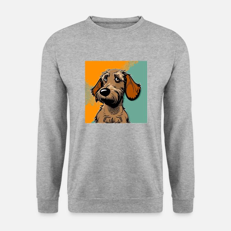Dog in comic style - Unisex Sweatshirt - salt & pepper