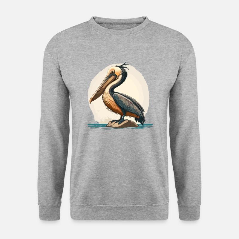 Pelikan - Unisex Pullover - Weißgrau meliert