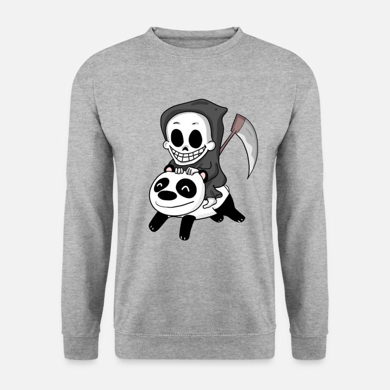 Grim Reaper Panda - Unisex Sweatshirt - salt & pepper