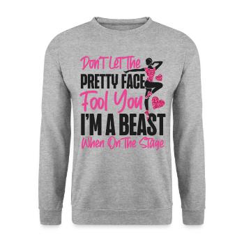 Ballet Danseuse Danse Ballerine - Sweat-shirt Unisexe - gris chiné - Devant - Alina (178cm) & Michal (187cm)