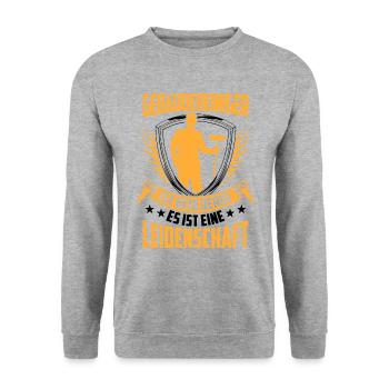 Gebäudereiniger ist kein Beruf Fassadenreiniger - Unisex Pullover - Weißgrau meliert - Vorne - Alina (178cm) & Michal (187cm)