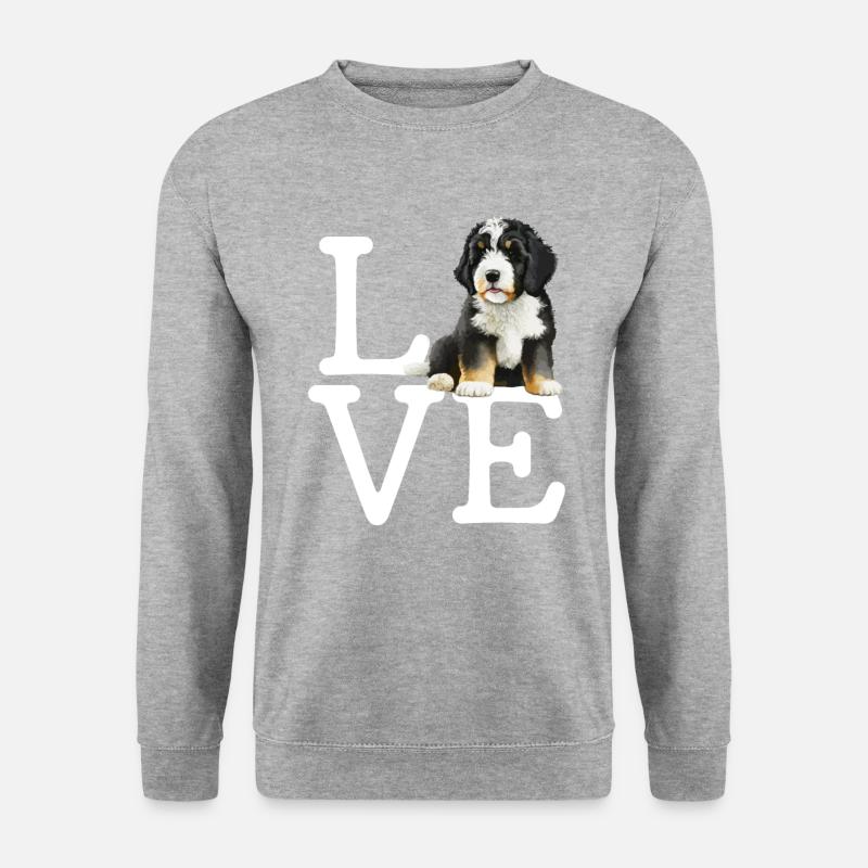 Bernedoodle Love - Unisex Sweatshirt - salt & pepper