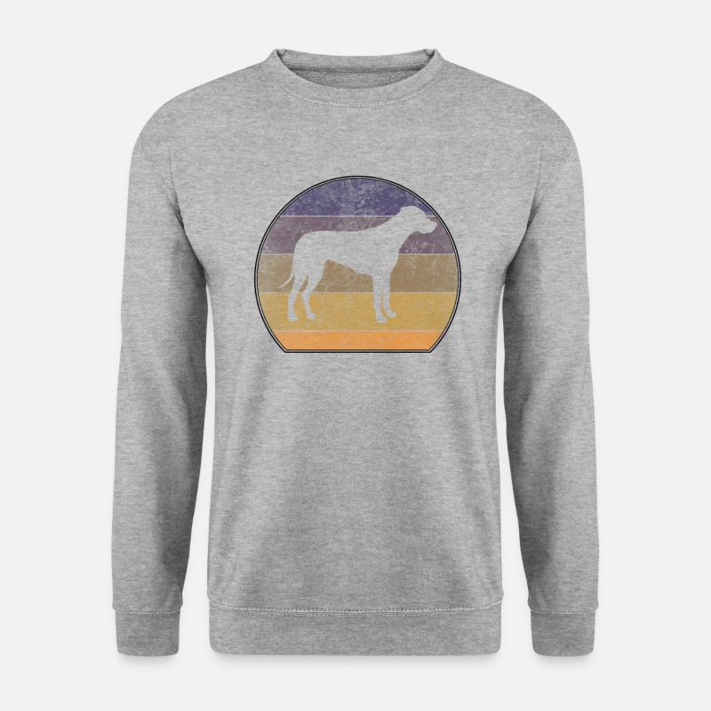 Rétro Rhodesian Ridgeback Sunset - Sweat-shirt Unisexe - gris chiné