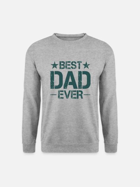 Bester Vater - Unisex Pullover - Weißgrau meliert