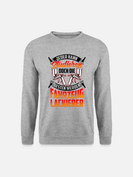 Die Besten werden Fahrzeuglackierer Lackierer - Unisex Pullover - Weißgrau meliert