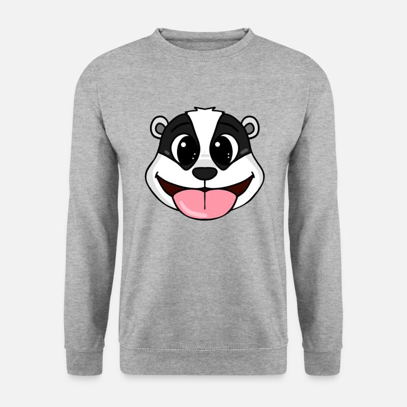 Badger head - Unisex Sweatshirt - salt & pepper