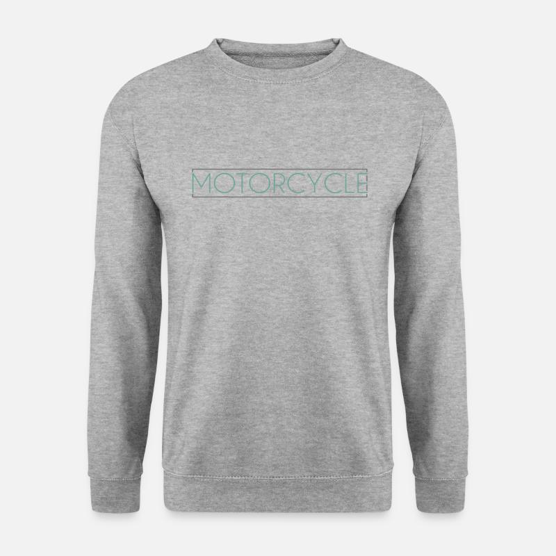Motorrad Schriftzug - Unisex Pullover - Weißgrau meliert