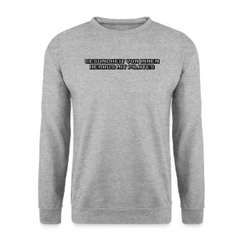 Pilates - Gesundheit von innen heraus mit Pilates - Unisex Pullover - Weißgrau meliert - Vorne - Alina (178cm) & Michal (187cm)
