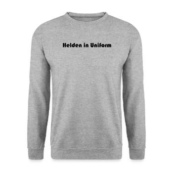 Feuerwehr - Helden in Uniform - Unisex Pullover - Weißgrau meliert - Vorne - Alina (178cm) & Michal (187cm)