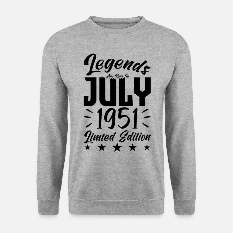 1951 birth. Birthday gift. - Unisex Sweatshirt - salt & pepper