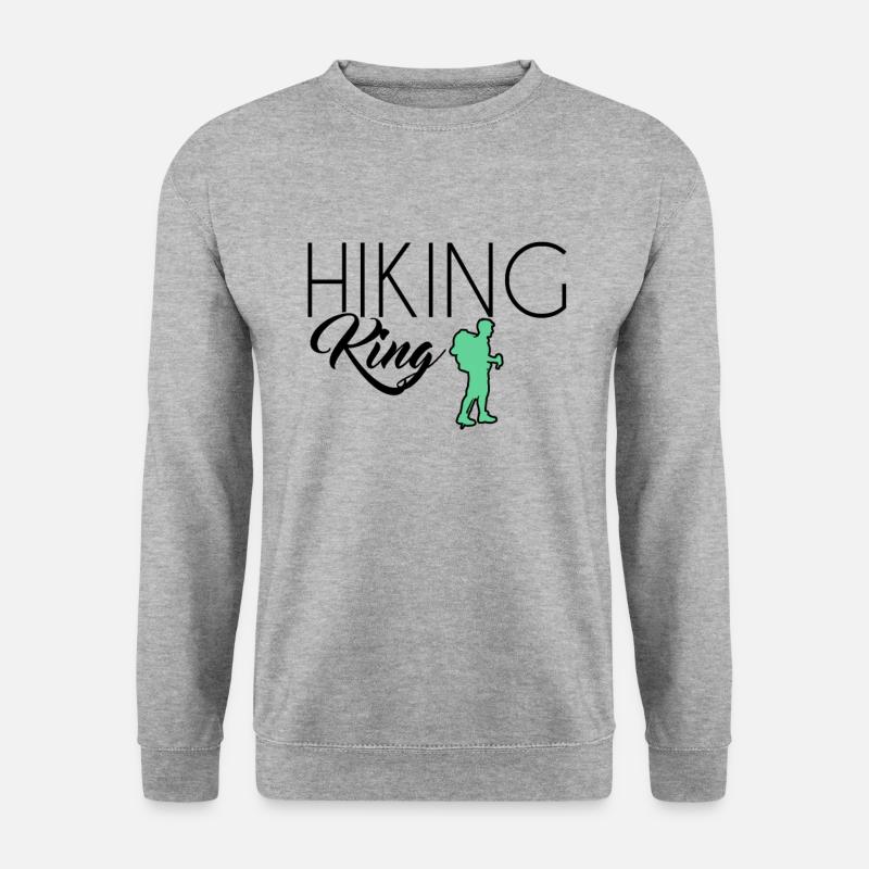 Hiking King - Unisex Pullover - Weißgrau meliert