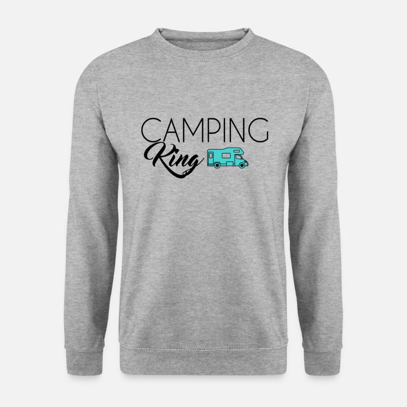 Camping King - Unisex Sweatshirt - salt & pepper