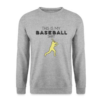 Chemise de baseball - Sweat-shirt Unisexe - gris chiné - Devant - Alina (178cm) & Michal (187cm)