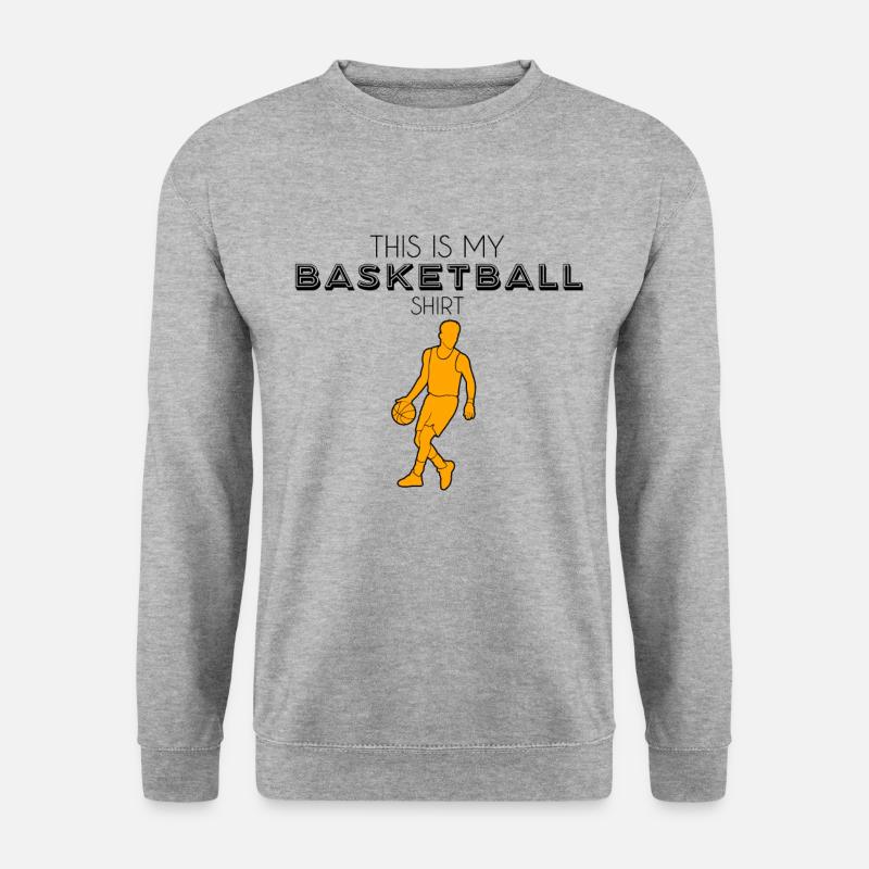 Basketball Shirt - Unisex Pullover - Weißgrau meliert