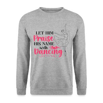 Ballet Danseuse Danse Ballerine - Sweat-shirt Unisexe - gris chiné - Devant - Alina (178cm) & Michal (187cm)