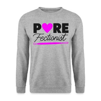 Cute Esthetician Skincare - Unisex Sweatshirt - salt & pepper - Front - Alina (178cm) & Michal (187cm)