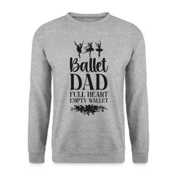 Ballet Dancer Dance Girl Ballerina - Unisex Sweatshirt - salt & pepper - Front - Alina (178cm) & Michal (187cm)