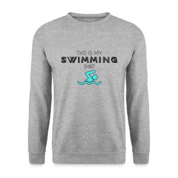 Chemise de bain - Sweat-shirt Unisexe - gris chiné - Devant - Alina (178cm) & Michal (187cm)