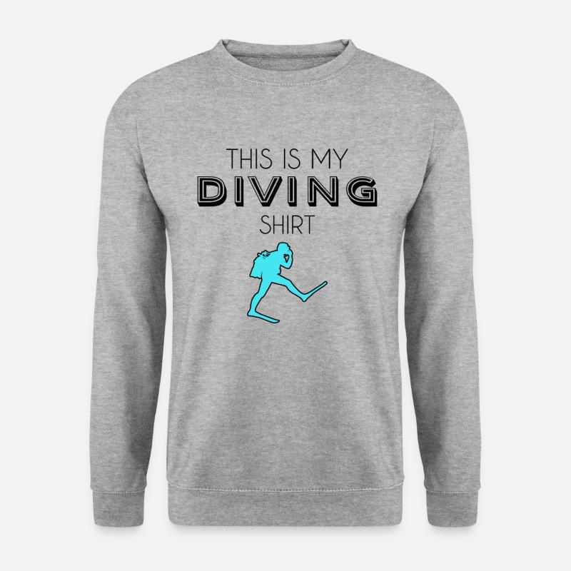 diving shirt - Unisex Pullover - Weißgrau meliert