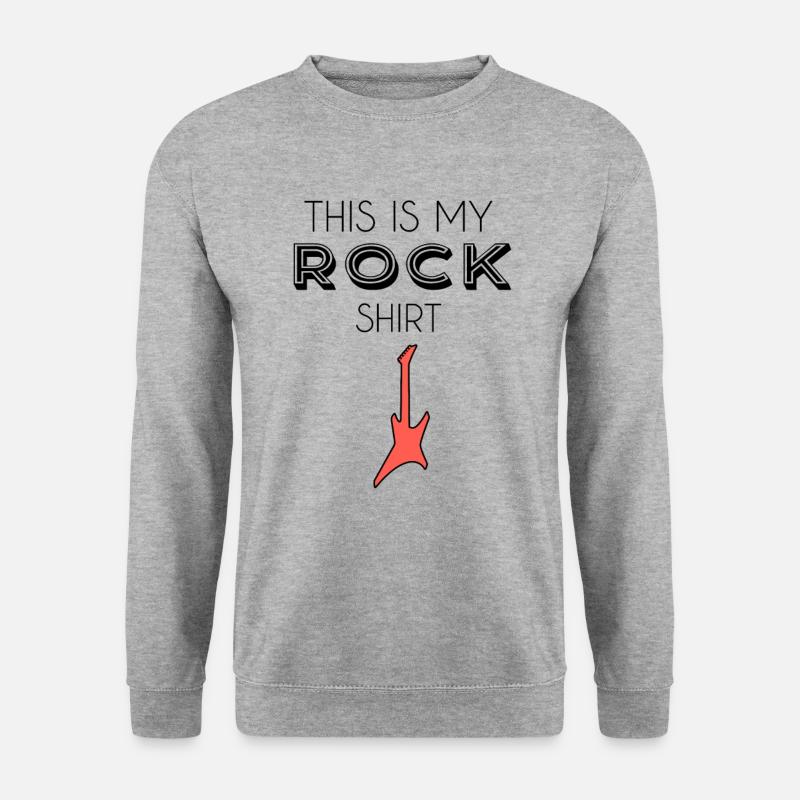 Rock shirt - Unisex Pullover - Weißgrau meliert