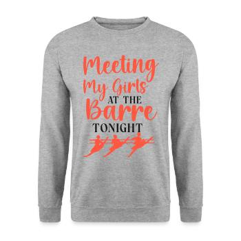 Ballet Danseuse Danse Ballerine - Sweat-shirt Unisexe - gris chiné - Devant - Alina (178cm) & Michal (187cm)