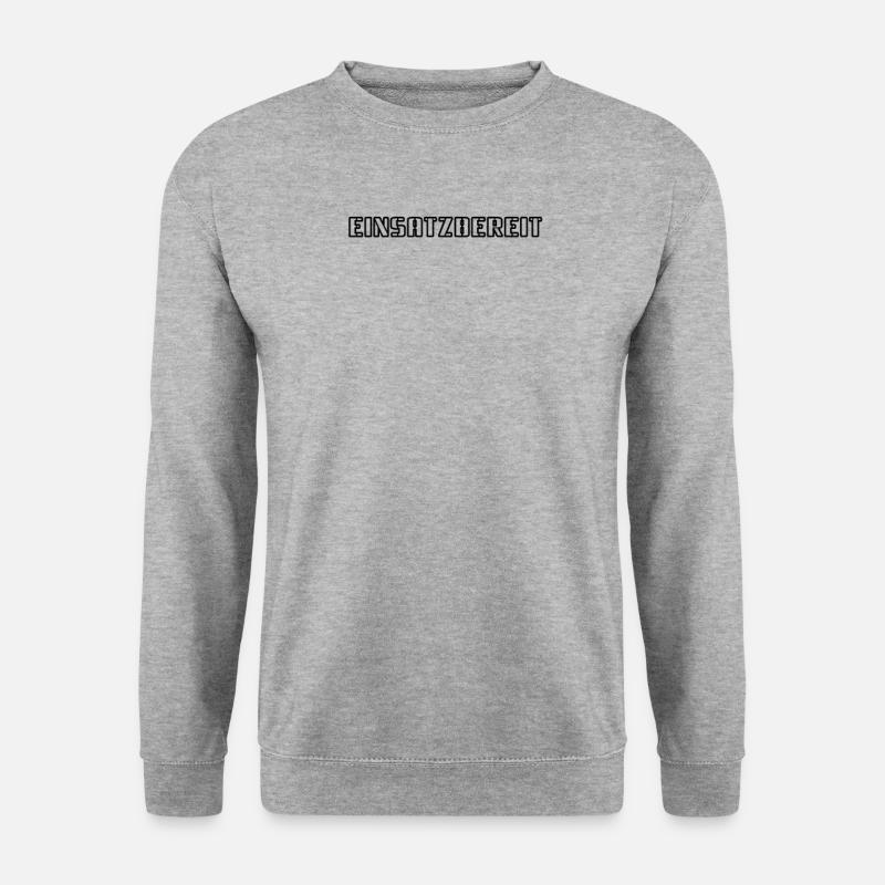 Feuerwehr - Einsatzbereit - Unisex Pullover - Weißgrau meliert