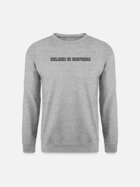 Feuerwehr - Helden in Uniform - Unisex Pullover - Weißgrau meliert
