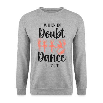 Ballet Dancer Dance Girl Ballerina - Unisex Pullover - Weißgrau meliert - Vorne - Alina (178cm) & Michal (187cm)