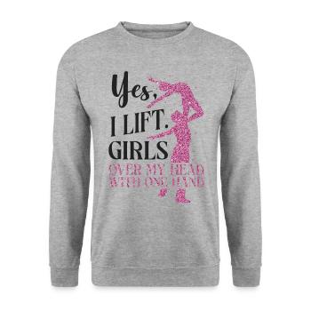Ballet Danseuse Danse Ballerine - Sweat-shirt Unisexe - gris chiné - Devant - Alina (178cm) & Michal (187cm)