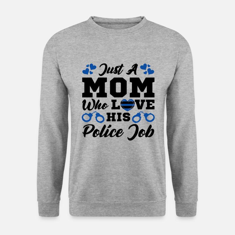 Polizei Polizist Polizeibeamte - Unisex Pullover - Weißgrau meliert