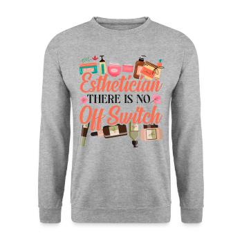 Cute Licensed Esthetician Skincare - Unisex Pullover - Weißgrau meliert - Vorne - Alina (178cm) & Michal (187cm)