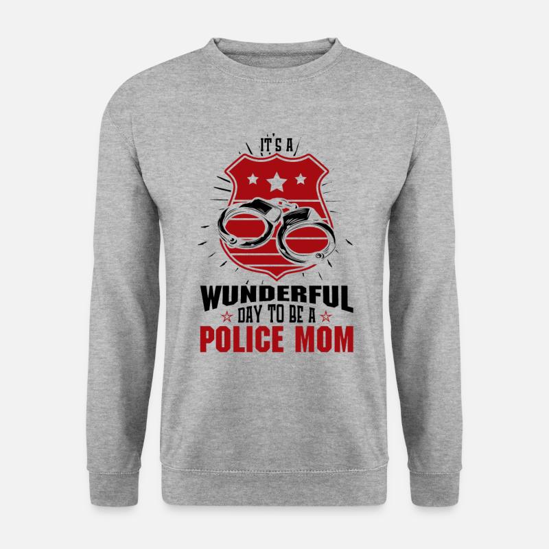 Polizei Polizist Polizeibeamte - Unisex Pullover - Weißgrau meliert