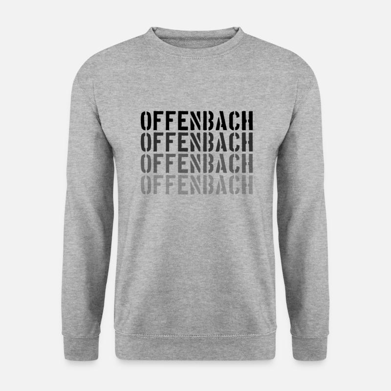 Offenbach - Unisex Pullover - Weißgrau meliert