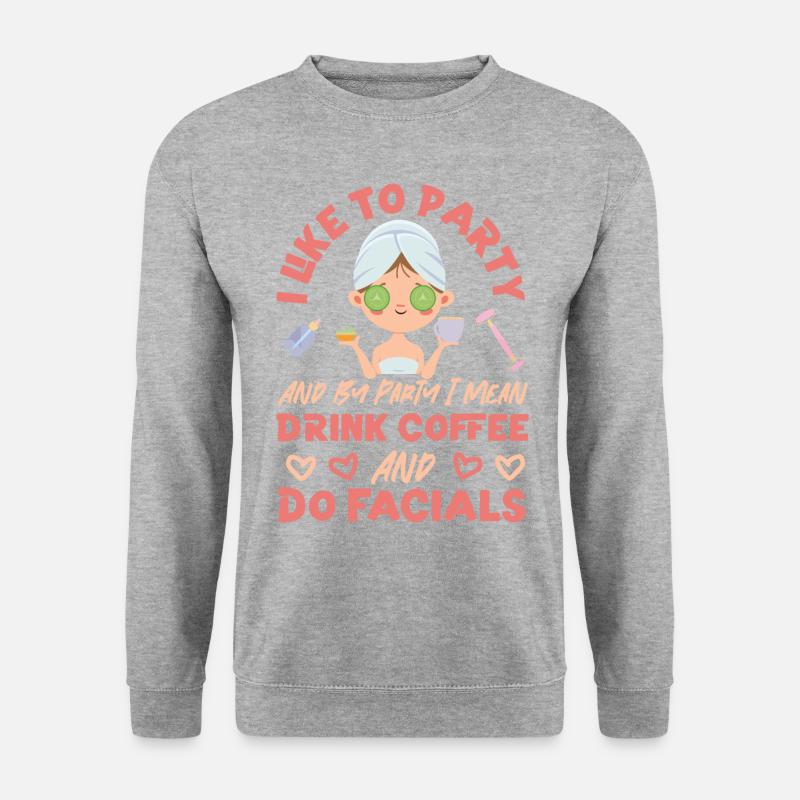 Cute Esthetician Skincare - Unisex Pullover - Weißgrau meliert