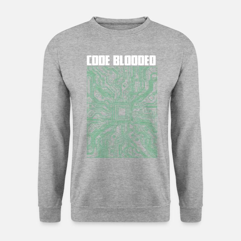 Code blooded - Unisex Pullover - Weißgrau meliert
