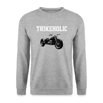 Motortrike Three Wheeled Motorcycle Triker - Unisex Sweatshirt - salt & pepper - Front - Alina (178cm) & Michal (187cm)